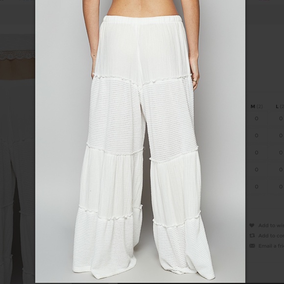 NWOT POL White Wide Leg Pants - Picture 3 of 6